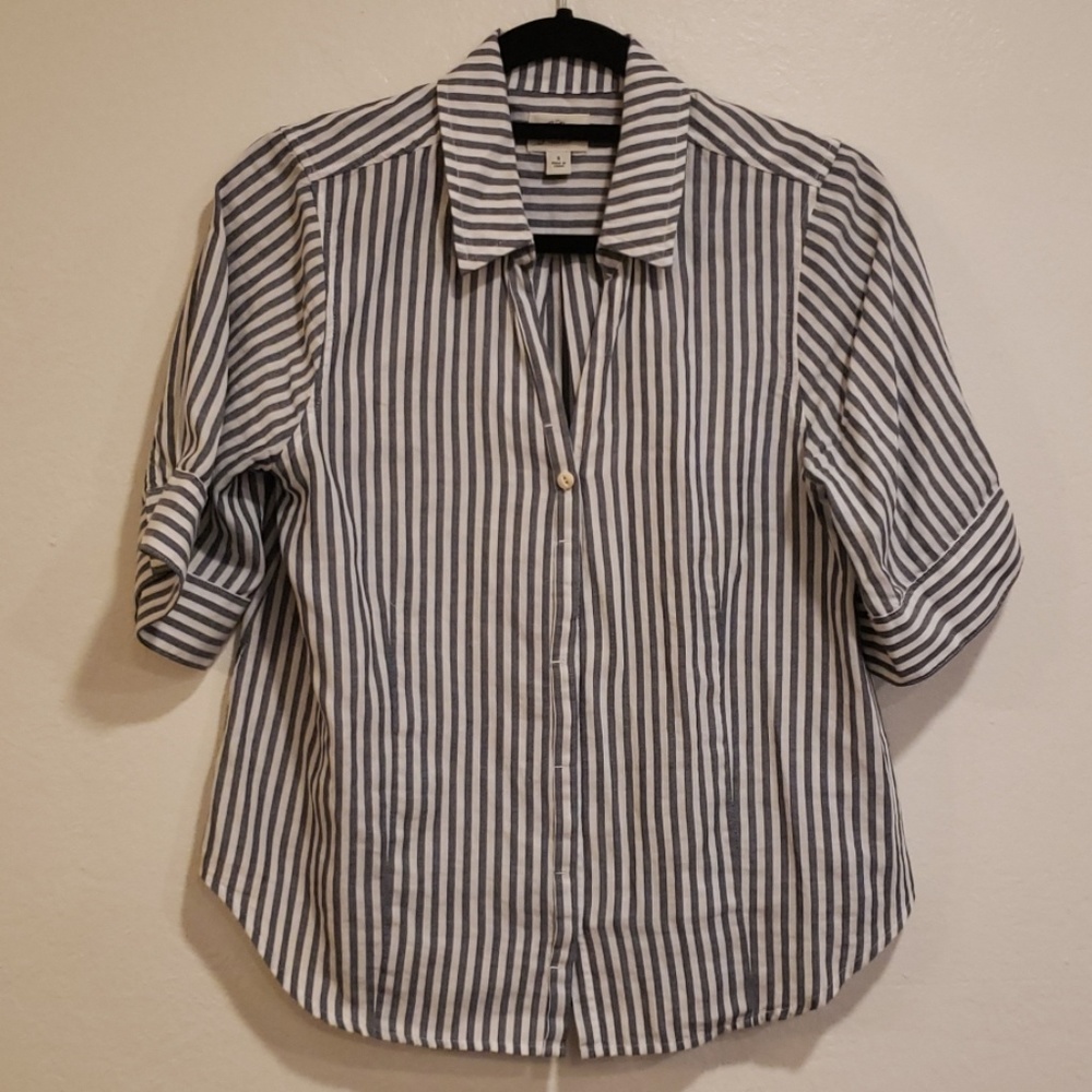 J. Crew striped blouse
